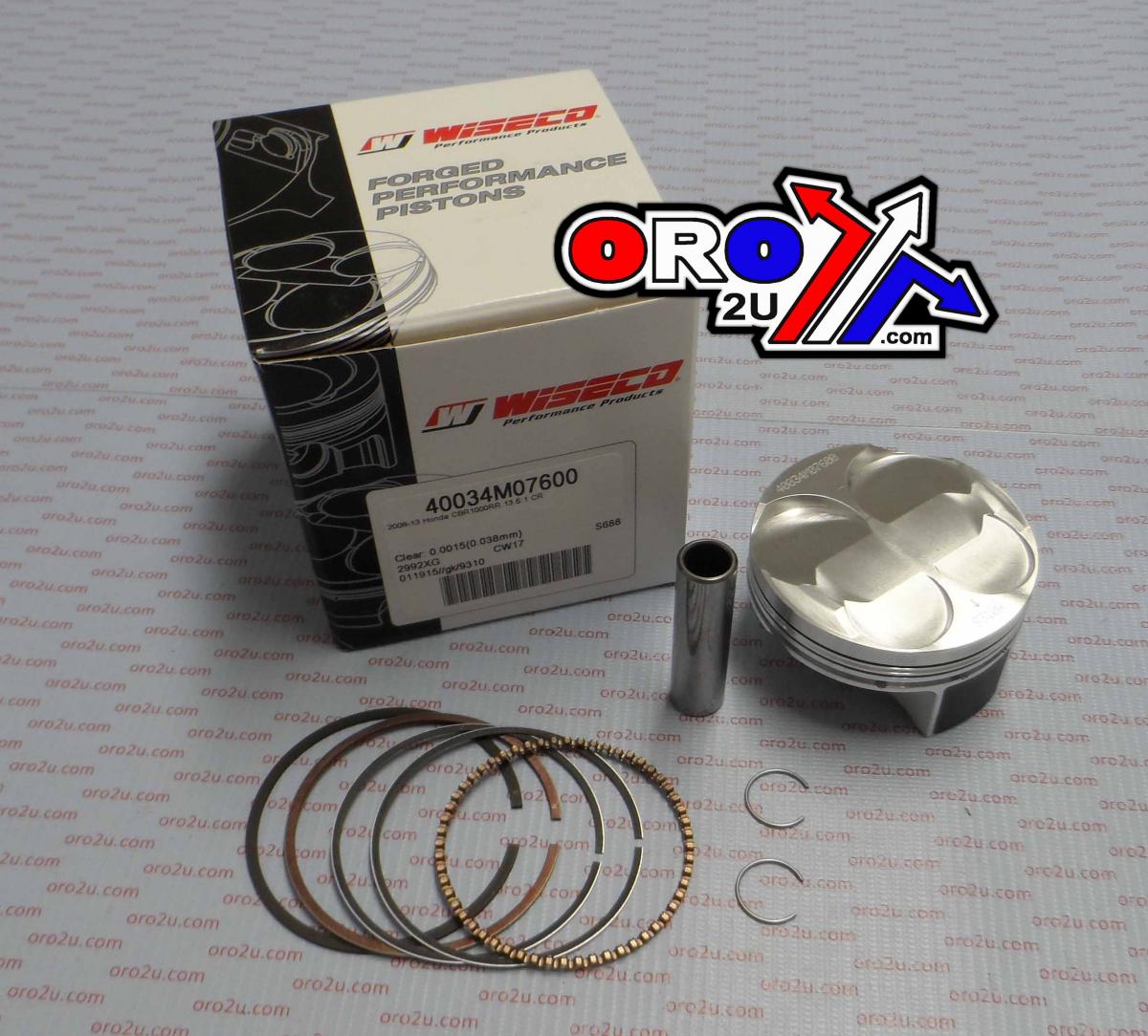 PISTON KIT 08-13 CBR1000RR 76, WISECO 40034M07600 ROAD HONDA