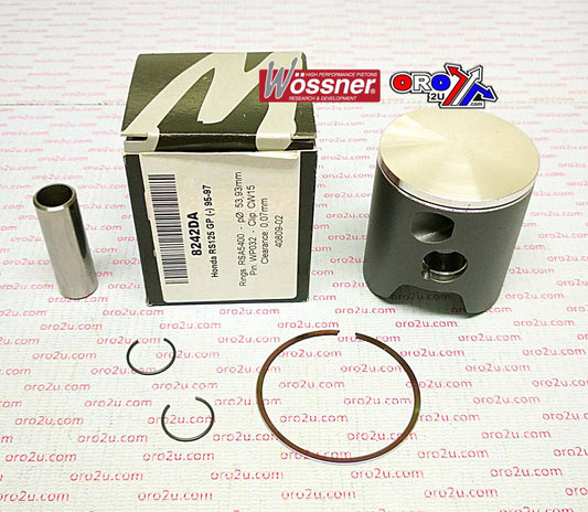 PISTON KIT 95-97 RS125 GP 54.0, FORGED WOSSNER 8242DC