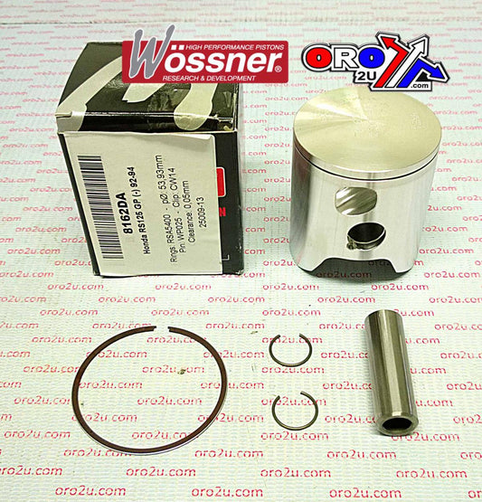 PISTON KIT 92-94 RS125 GP 54.0, FORGED WOSSNER 8162DD