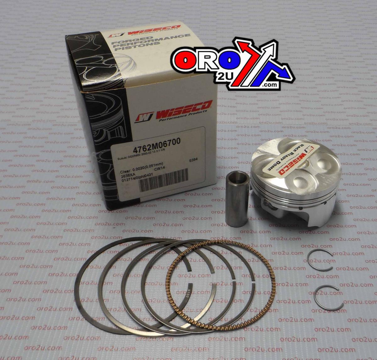 PISTON KIT GSXR600 01-03 67.00, WISECO 4762M06700 ROAD SUZUKI