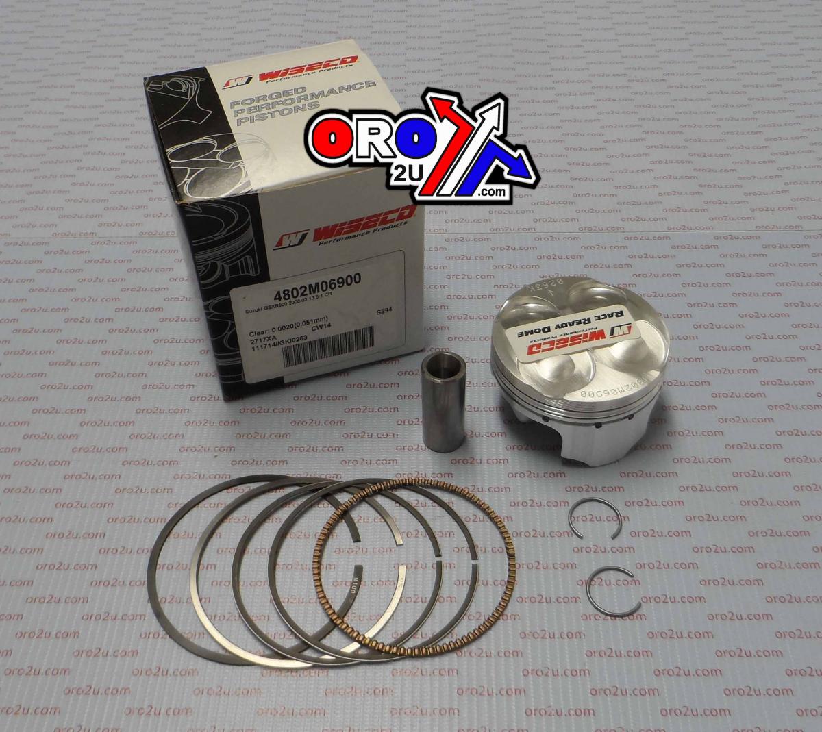 PISTON KIT GSXR600 01-03 69.00, WISECO 4802M06900 ROAD SUZUKI