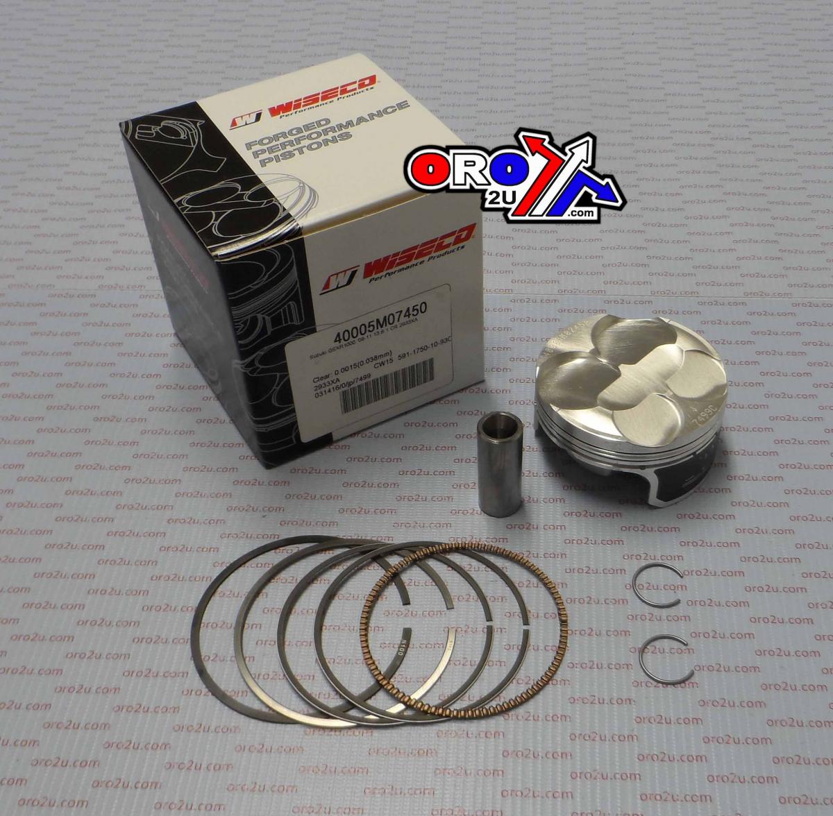 PISTON KIT GSXR1000 09-11 7450, WISECO 40005M07450 ROAD SUZUKI