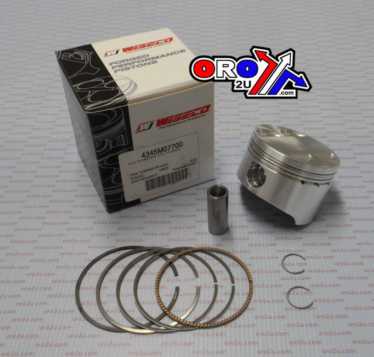 PISTON KIT GS1150 83-86 77.00, WISECO 4345M07700 ROAD SUZUKI