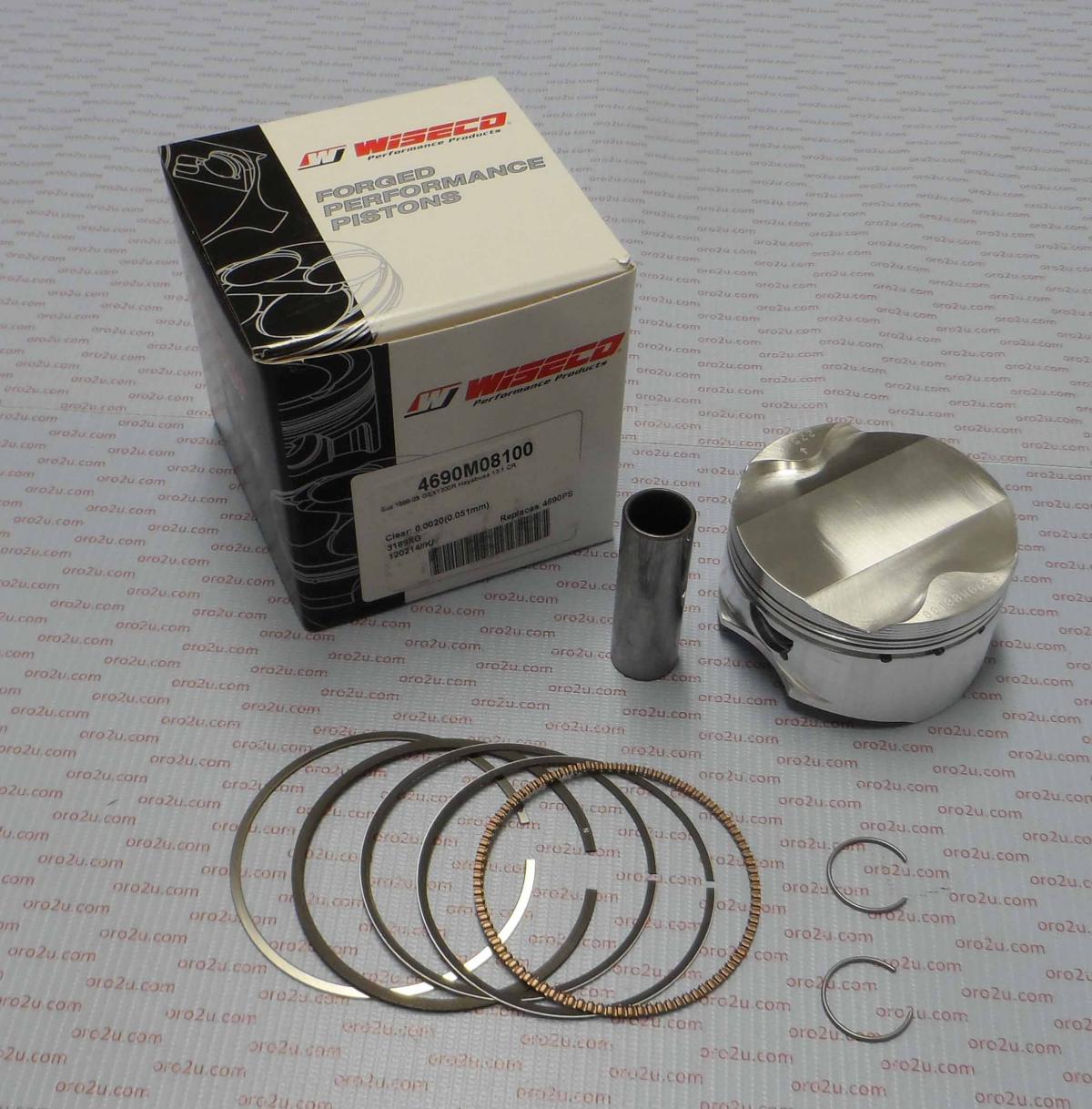 PISTON KIT GSX1300R 99-07 8100, WISECO 4690M08100 ROAD SUZUKI