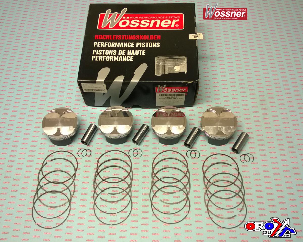 PISTON KIT 06-09 ZX14 T KAW, WOSSNER K8780DA-4 ROAD, KAWASAKI