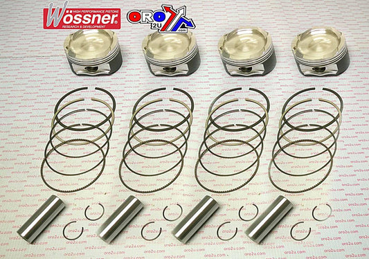 PISTON KIT 06-09 ZX14 KAW 86, WOSSNER K8785D200-4 ROAD, KAWASAKI