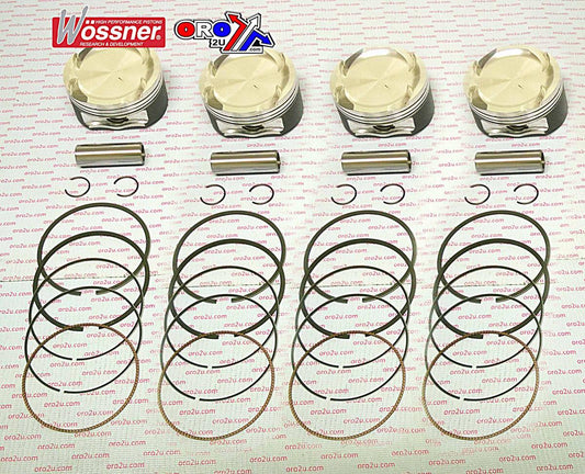 PISTON KIT/4 KAW KZ10R C TURBO, WOSSNER K8767DA-4 STD 76MM