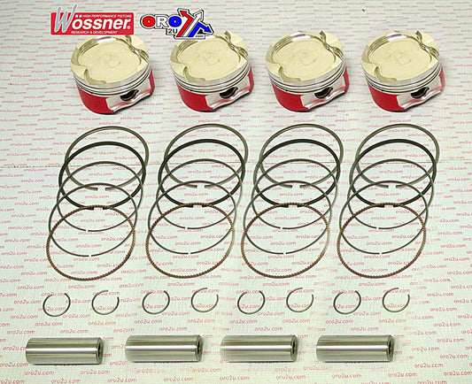 PISTON KIT SET/4 HAYABUSA 83, WOSSNER K8734D200-4 SUZUKI, 1999-2007 DISPL. 1362cc