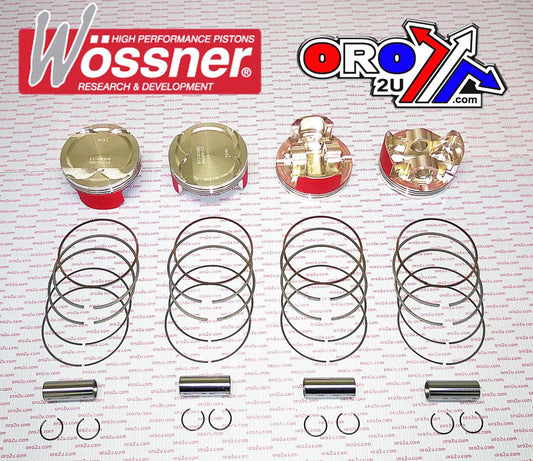 PISTON KIT SET/4 HAYABUSA 81, WOSSNER K8733DA-4 SUZUKI, 2008-2016 DISPL. 1340cc