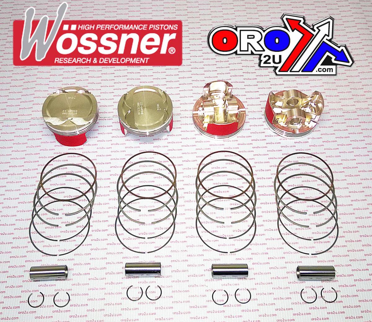 PISTON KIT SET/4 HAYABUSA 83, WOSSNER K8733D200-4 SUZUKI, 2008-2016 DISPL. 1406cc