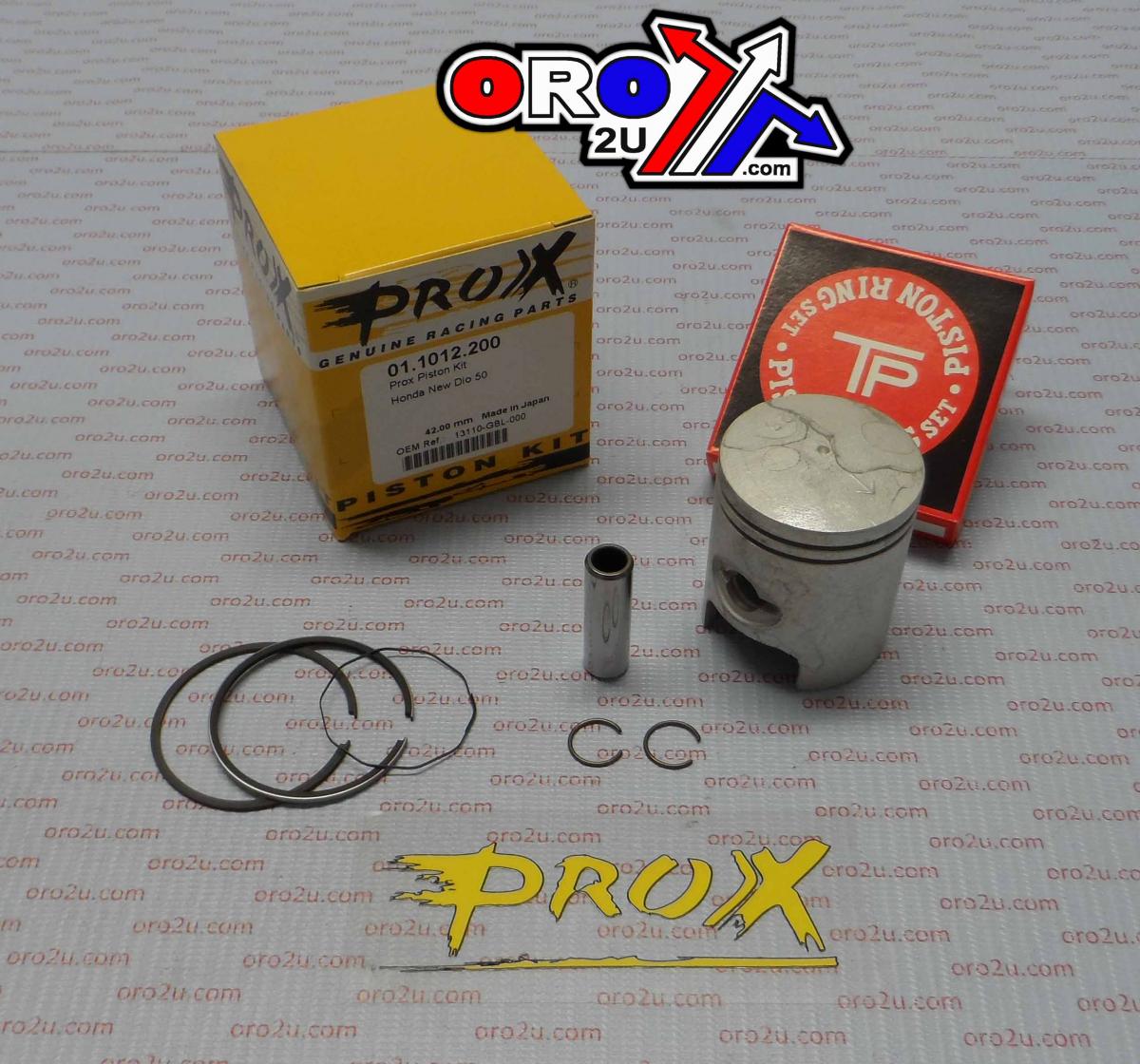 PISTON KIT HONDA 50cc 42.00mm, PROX 01.1012.200 DIO 50cc