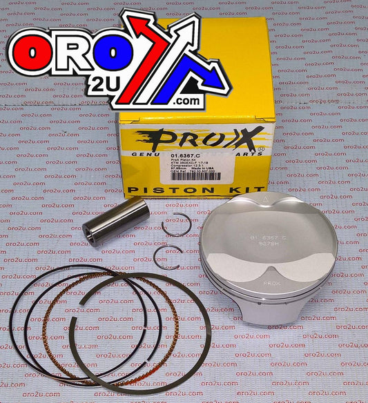 PISTON KIT KTM 350 EXC-F 17-19, PROX 01.6367.B HI COMP 12.3:1