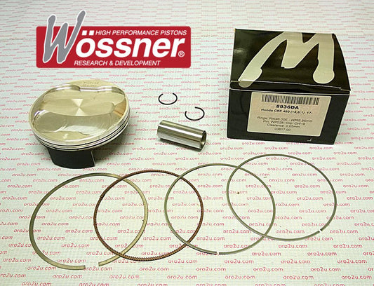 PISTON KIT CRF450 2017-23 96mm C, WOSSNER 8936DC 13.5:1 Comp