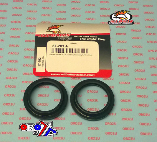 FORK DUST SEAL SET ALLBALLS, ALLBALLS 57-102 DUST SEAL KIT