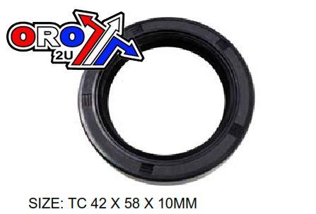 OIL SEAL 42x58x10 TC NBR EACH, AT-09588, 91255-HA0-681 ATV, !!! DIRT RACING KITS !!!