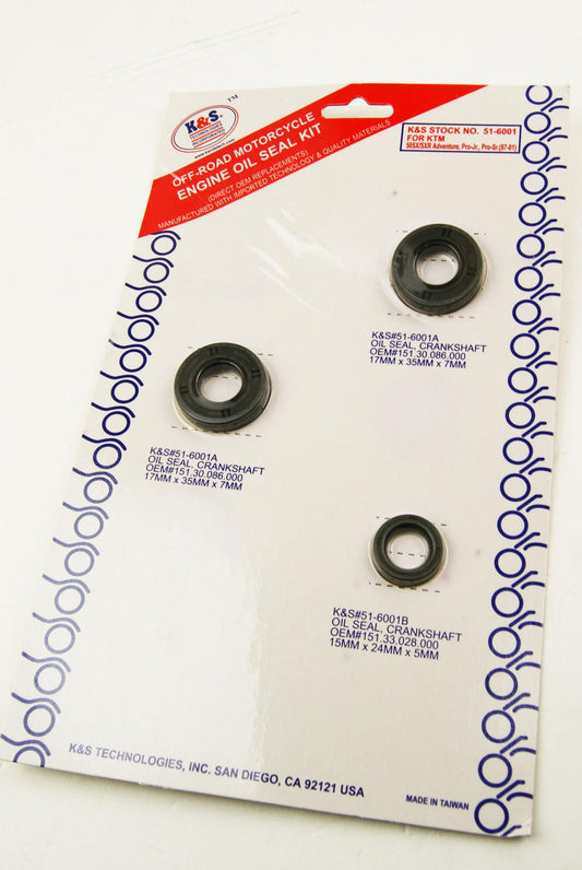 OIL SEAL SET 92-08 RM125 9PCS