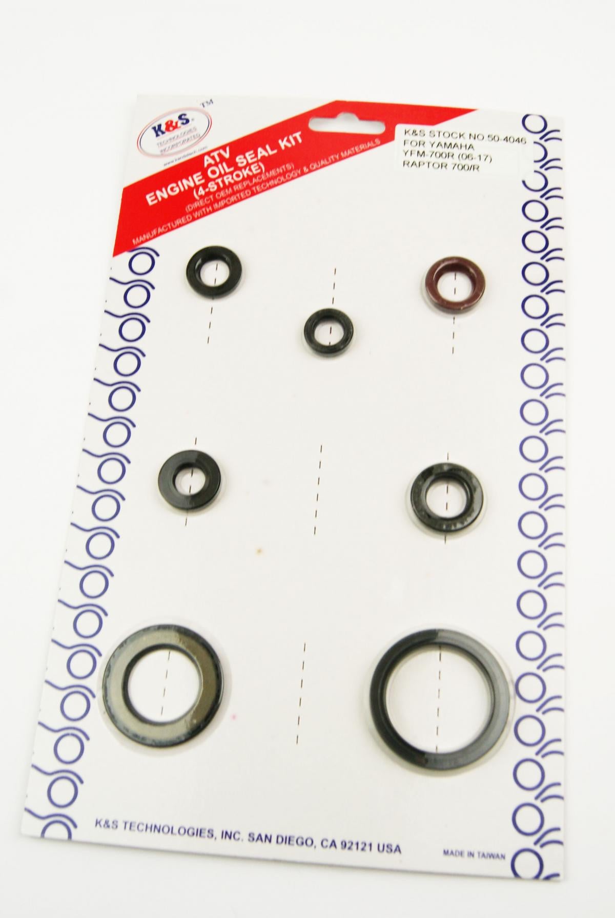 OIL SEAL SET 06-16 YFM700, K&S 50-4046 YAMAHA RAPTOR