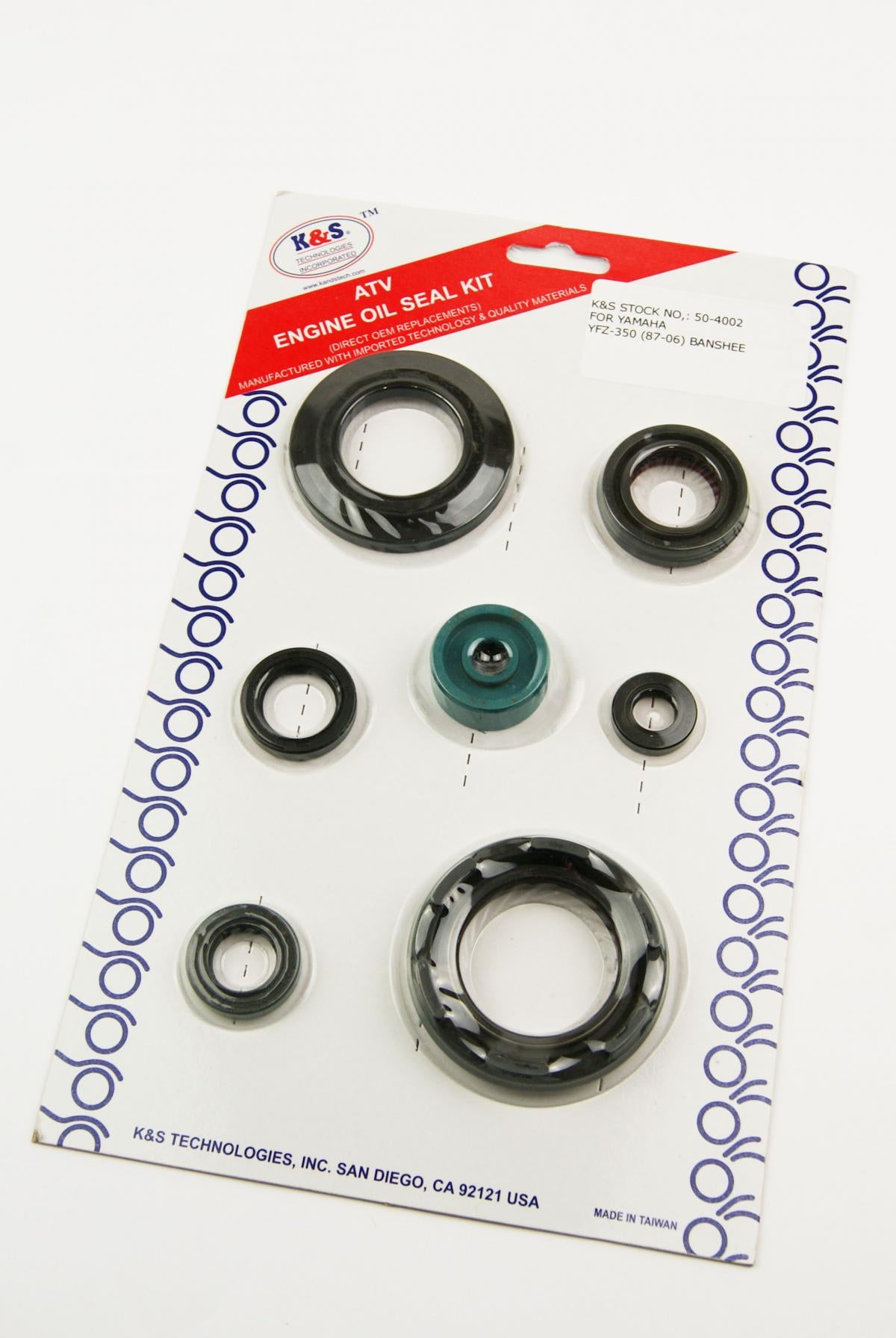 OIL SEAL SET 87-06 YFZ350 K&S 50-4002, 50-4002