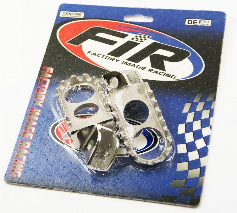 FOOT PEGS STAINLESS STEEL YZ, YAMAHA 87-96 YZ125 YZ250, WR 3SP-27411-00-00, 3LD-27411-10-00,  3SP-27411-00-00, 3LD-27411-10-00