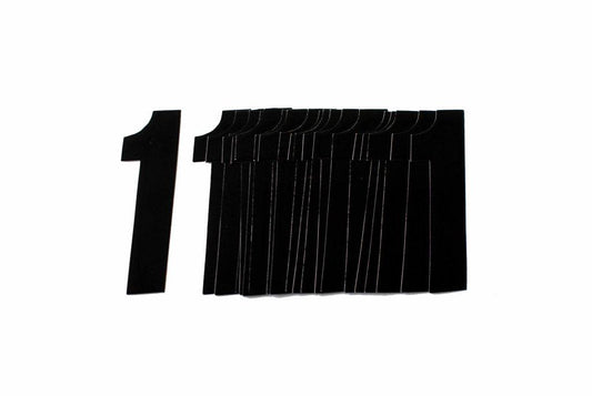 1 BLACK 4.5inc 11cm PK/20