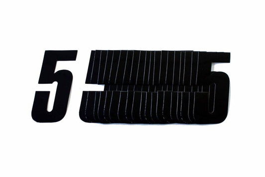 5 BLACK 4.5inc 11cm PK/20