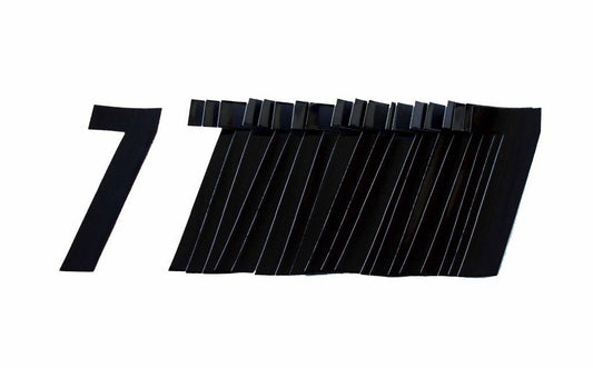 7 BLACK 4.5inc 11cm PK/20