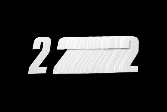 2 WHITE 4.5inc 11cm PK/20