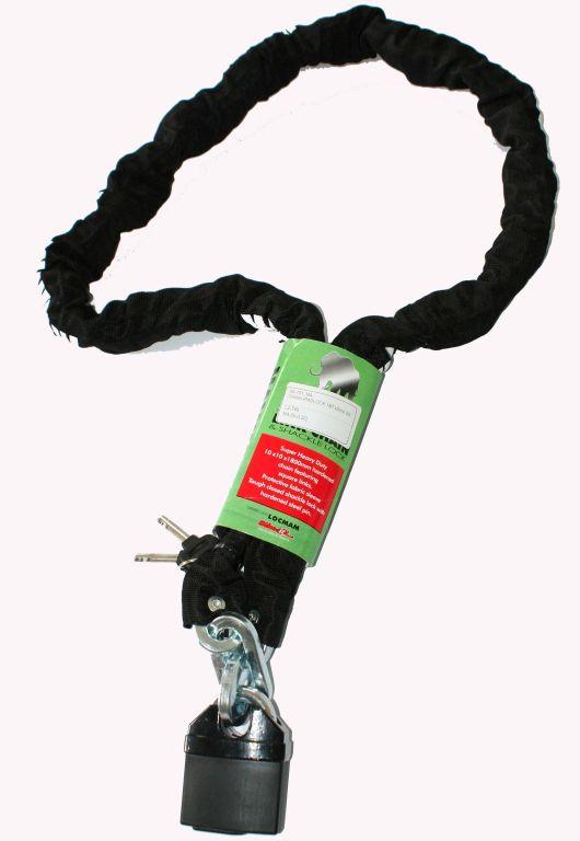 CHAIN+PADLOCK 1MTx8mm SS