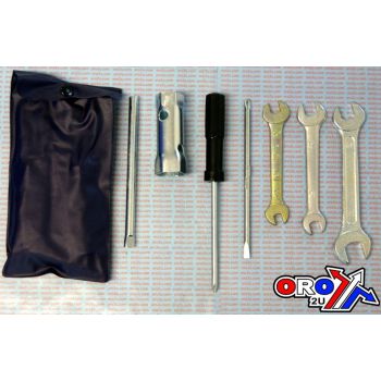 TOOL KIT UNIVERSAL 7PC & BAG, approx size 19cm x 9cm