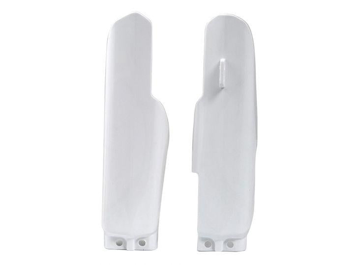 FORK COVERS RM85 00-23 WHITE, RTECH R-PSRM0BN0085, OEM 2003-15