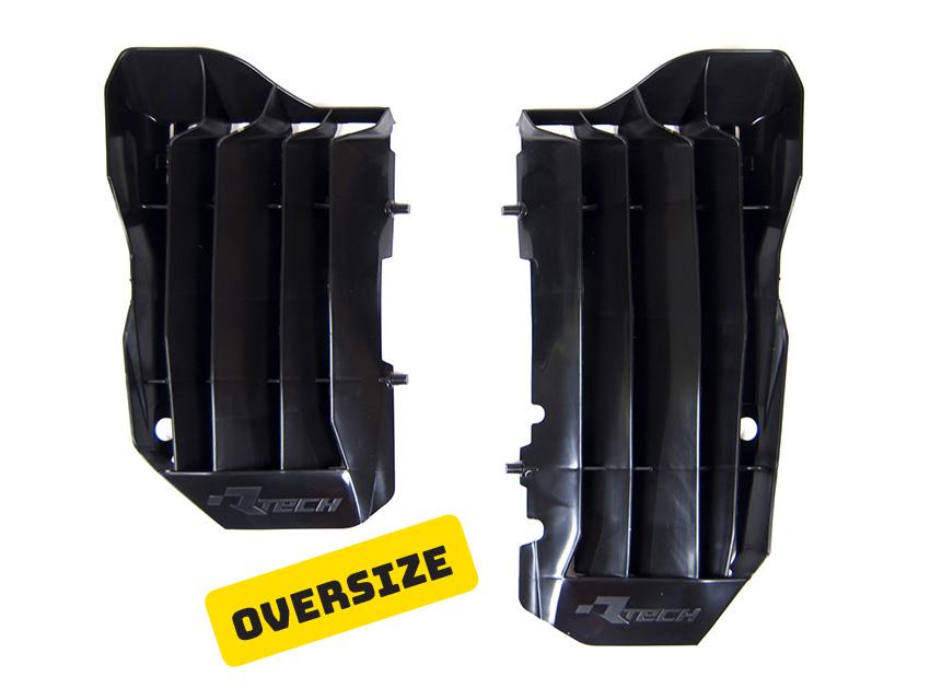 LOUVERS RAD OVERSIZE BLACK, CRF450R 17-20, CRF/RX 17-20, RTECH R-GRCRFNR0017