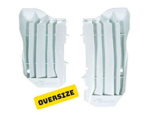 LOUVERS RAD OVERSIZE WHITE, CRF450R 17-20, CRF/RX 17-20, RTECH R-GRCRFBN0017