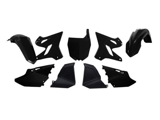 Yamaha YZ 125 125X 250 250X Factory Plastic Kit / Body Set Black – 2002-2021