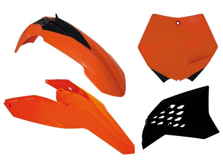 PLASTIC KIT/4 KTM 125-530 OEM9, RTECH R-KITKTM-OEM-505