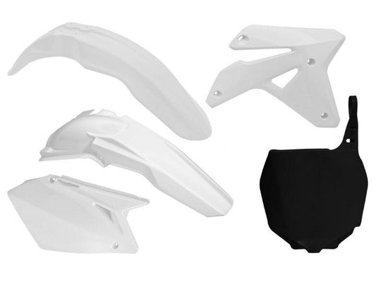 PLASTIC KIT/5 2007 RMZ450, WHITE BLACK RTECH R-KITRMZ-BN0-506