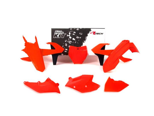 PLASTIC KIT/6 16-18 KTM SX/SXF, RTECH R-KITKTM-AN0-516, NEON ORANGE