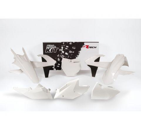 PLASTIC KIT/6 16-18 KTM SX/SXF, WHITE RTECH R-KITKTM-BN0-516