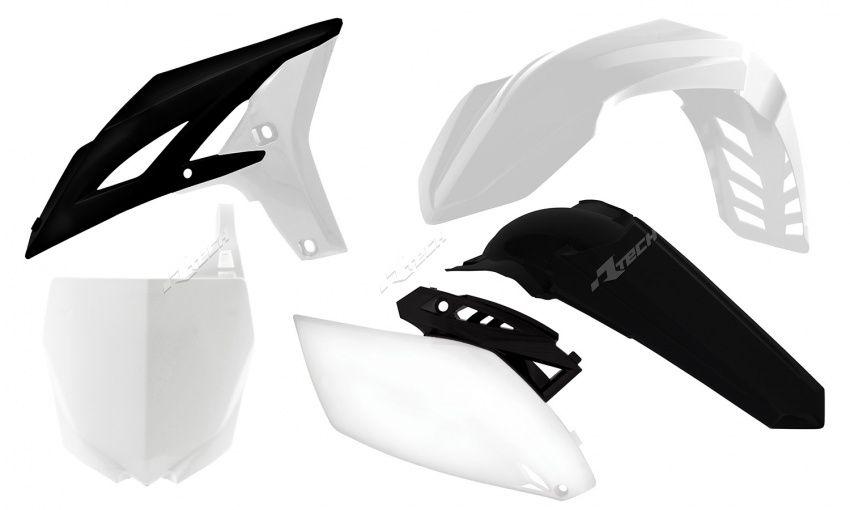 PLASTIC KIT/4 10-13 YZF250, RTECH 11-12 R- KITYZF-BN1-510, WHITE/BLK