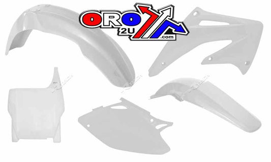 PLASTIC KIT/5 CRF450R 2004, WHITE RTECH R-KITCRF-BN0-505