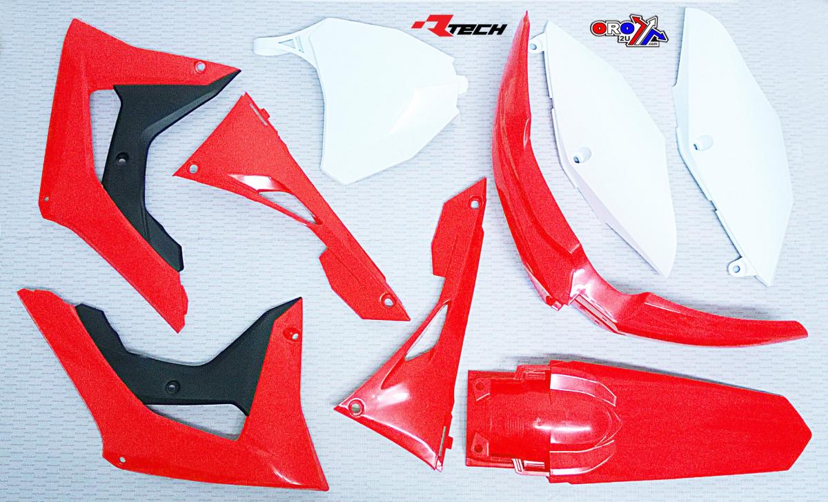 PLASTIC KIT 6 OEM CRF450R 17-18, CRF250R 18, OEM RTECH R-KITCRF-OEM-599, OEM