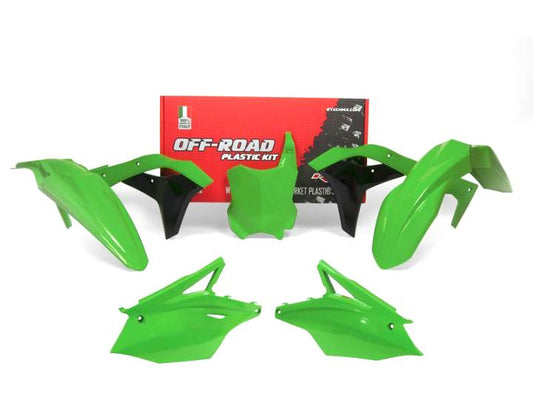 Kawasaki KXF KX-F 250 Plastic Kit / Body Set – Green – 2017–2019