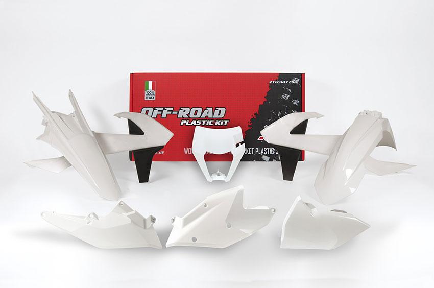 KTM EXCF EXC-F EXC Plastic Kit / Body Set – White – 2017–2019