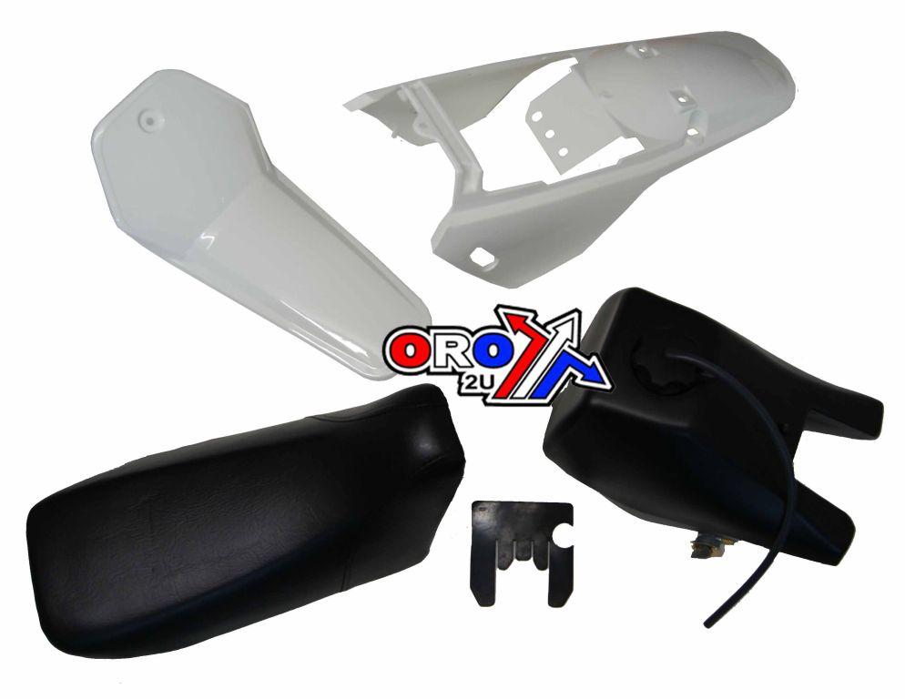 SEAT TANK FENDER KIT PW80 HX UL009 WHITE