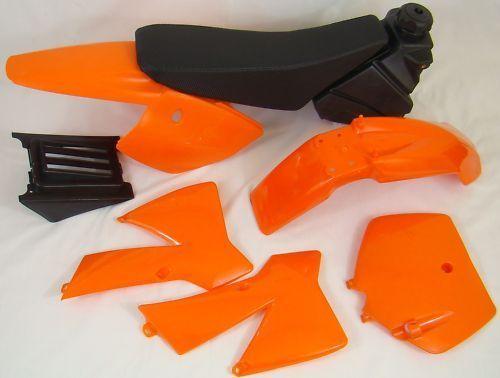 PLASTIC KIT KTM 50 SX WITH, SEAT AND TANK, HX KTM009