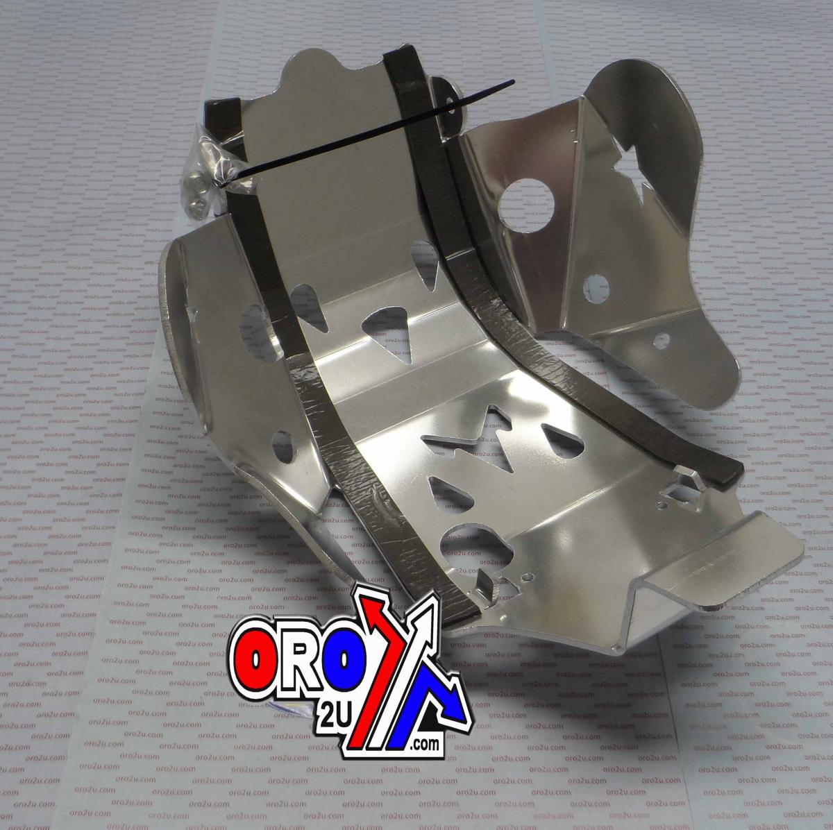 SKIDPLATE ENDURO 07-08 RMZ450, 120510238, ALUMINIUM BASH PLATE