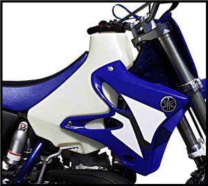 02-17 YZ125/250 3.9usg WHITE, CLARKE FUEL TANK 11435