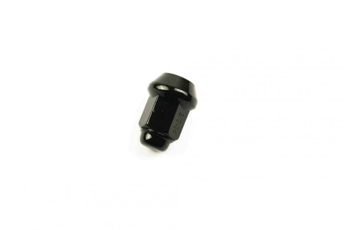 LUG NUT 3/8" BEVELED BLACK, LUG3BA