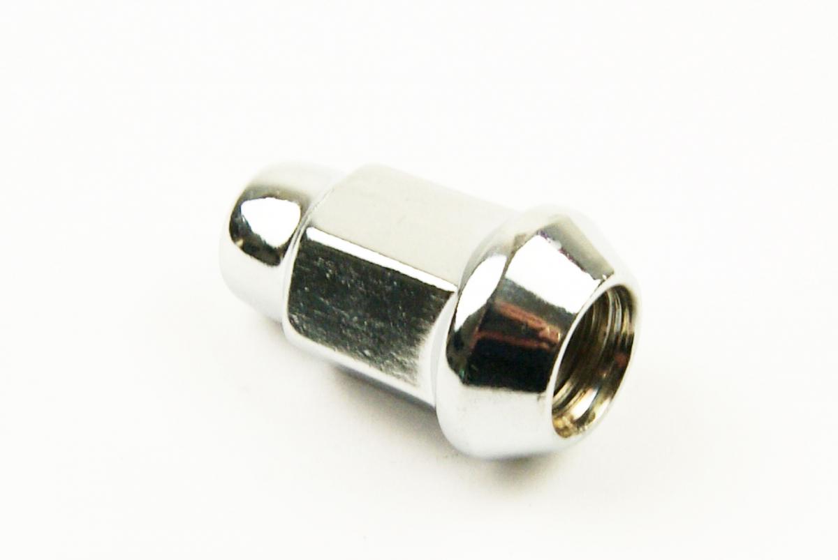 LUG NUT M12-1.25 BEV CHROME, LUG8 BEVELED