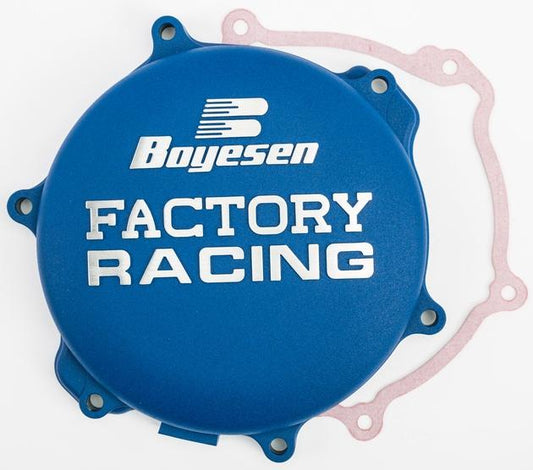 CLUTCH COVER 05-24 YZ125, BOYESEN CC-33L BLUE