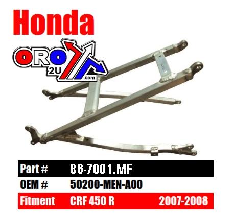 SUBFRAME REAR 07-08 HONDA CRF450R ALUMINIUM 50200-MEN-A00 280531